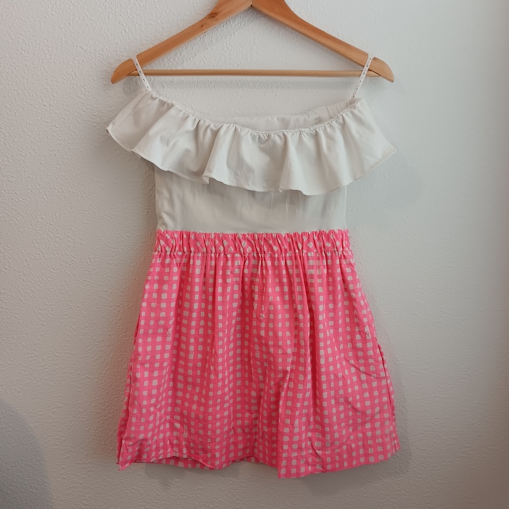 Lilly Pulitzer Dress Girl Size Small Pink White